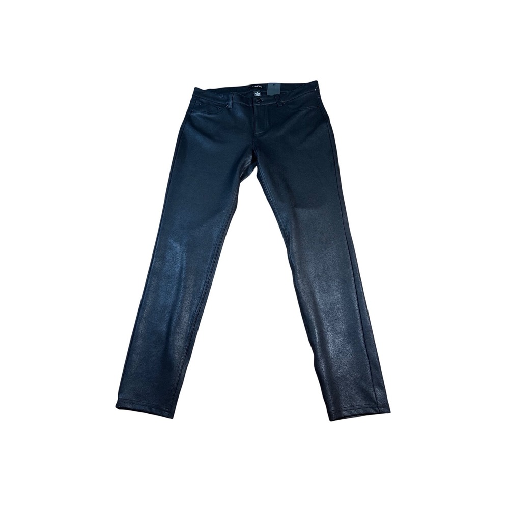 Roz &Ali skinny Faux Leather Pants ‎ Black Size 14